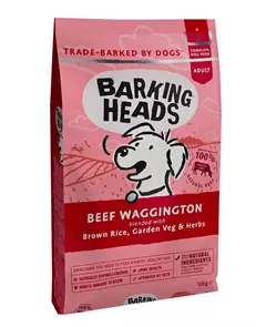 Сухой корм Barking Heads Beef Waggington для собак с говядиной и бурым рисом "Вуф-строганов" 48623