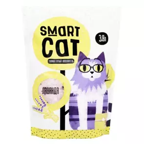 Силикагелевый наполнитель SMART CAT с ароматом лаванды