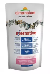 Сухой корм ALMO NATURE Alternative Salmon/Rice для взрослых кошек со свежим лососем 20632